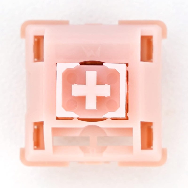 MELETRIX WS Mechanical Keyboard Switches 5 Pins PCB Mount Lubed Linear Switches Pink (35pcs) - Image 3